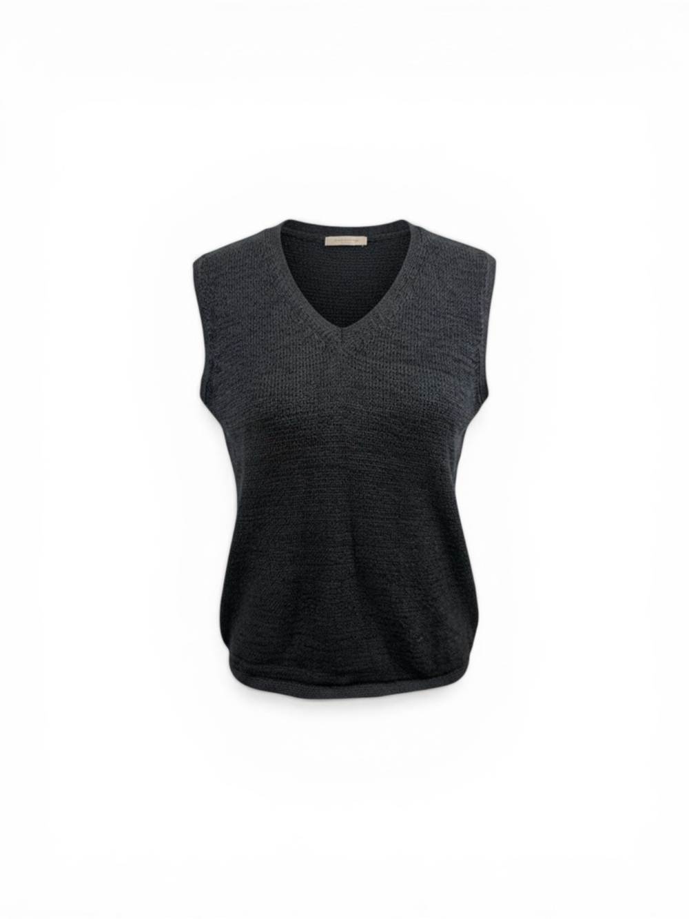 Pendleton Black Knit V-Neck sleeveless sweater size large